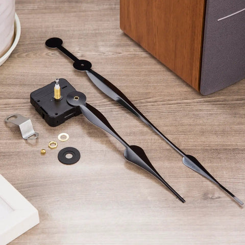 High Torque Quartz Clock Movement With Long Shaft And 12 Inch Spade Hands For Diy Clock Builds Replacement Mechanism For Thick Panels And Big Dials