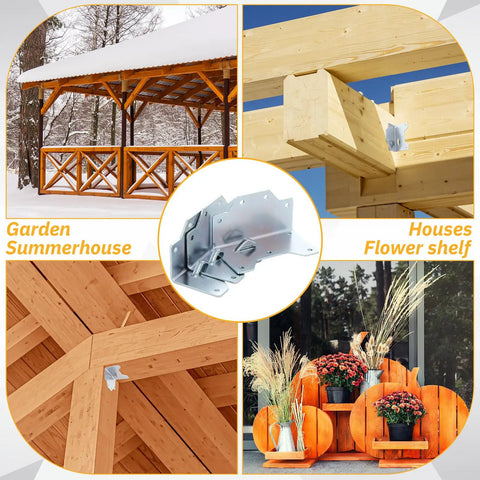 Tough As Nails Galvanized Steel Framing Angle Brackets 25 Pack Heavy Duty Wood Frame Connectors And Rafter Deck Brackets To Lock Joists Tight For Any Jobsite Project