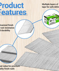 15 Gauge Finish Nails One And Three Quarters Inch 34 Degree Angled Galvanized Finishing Nails For Electric Or Pneumatic Nailer Jam Free