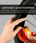 Self Adhesive Bike Tire Liners TPU Material With Translucent Mesh Orange Lightweight Easy Install For Mountain And Road Bikes