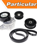 Top Tier Engine Drive Belt Tensioner And Idler Pulley Kit That Fits C230 C280 C300 C350 CLK350 E350 G450 Ml350 Ml550 S550 Slk350 And Lk350 For 2005 To 2011 Models Perfect Fit Replace Oem Parts No Worries, black serpentine belt kit with pulleys and tensioner