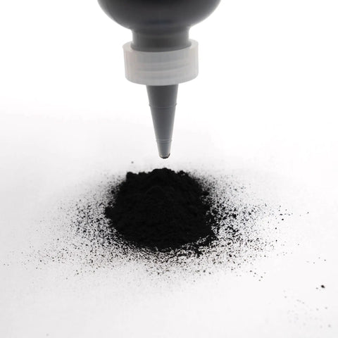 Mr Zip Extra Fine Dry Graphite Lubricant 2oz Bottle dispensing black powder for reducing friction in hinges and locks