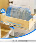 Soft Close Drawer Slides 22 Inch, 10 Pairs With Brackets, Full Extension for Heavy Items like Water Jug in Cabinet
