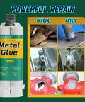 Image of Rugged As Nails Heavy Duty Metal Repair Glue For Metal To Metal Bonds Waterproof Liquid Weld Epoxy Cold Weld Adhesive