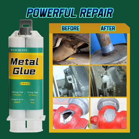 Image of Rugged As Nails Heavy Duty Metal Repair Glue For Metal To Metal Bonds Waterproof Liquid Weld Epoxy Cold Weld Adhesive