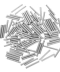 Heavy Duty 304 Stainless Steel Dowel Pins, 100 Pcs, 5x40mm Solid Alignment Shelf Pegs scattered for industrial use