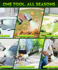 Cordless Leaf Blower With Battery And Charger Delivers Ultra High Wind Speed Up To 65 Meters Per Second 395 CFM And 1000G Airflow in various uses