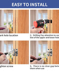 Installation steps for Six Packs Hidden Door Hinges Cross Style 180 Degree Concealed Hinges for Doors in Stainless Steel