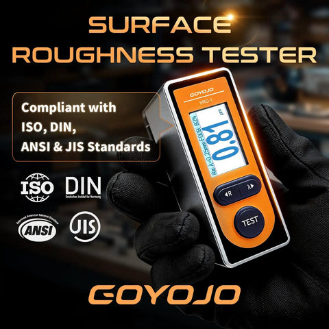 Portable Surface Roughness Tester With Handheld Stylus Profilometer For On The Go Pro Grade QA Checks displayed in hand