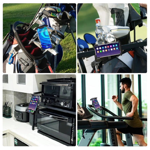 Golf Cart Magnetic Phone Holder Mount With Ultra Strong Rare Earth Magnets For EZGO Club Car Yamaha 360 Degree Rotatable One Handed
