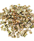 850 Piece Metric Rivnut Kit For Metal DIY Projects Includes M3 To M10 Rivnuts In Six Sizes With Zinc Coated Carbon Steel Construction