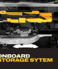 Heavy Hitter 10 Inch Contractor Table Saw With Durable Rolling Stand And Precision Rack Pinion Fence System For No Fuss Assembly and effort organized onboard storage system.