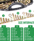 Built Tough Heavy Duty Bolt Nut Washer Set 467 Piece Assortment Kit With Flat Hex Screws Bolts Nuts Lock Washers and Gaskets displayed