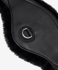 Contoured Girth With Ultra Soft Leather And Detachable Simuwool, Washable All Day Comfort Padding For Horse Skin, Cutaway Shape