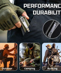 Keen Folding Pocket Knife Dope EDC Gear with 84mm 14C28N blade clipped to a pocket, showing versatility for outdoor use.