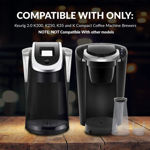 Water Filter Replacement Starter Kit For 2.0 And K Duo Coffee Makers visible with compatible brewing machines.