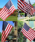 2x3 Indoor Outdoor US Flag made from polyester nylon, double stitch edges, brass grommets, vibrant color on porches and gardens