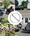 Heavy Duty Lynch Pin Set Of 2 In 1/4 Inch By 1-3/4 Inch Stainless Steel With Ring 304 Grade Lynch Pins for Bikes, Trailers, and Farm Equipment