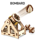 Da Vinci Catapult Kit For Kids With Ballista And Bombard, 3D Puzzle Wood Building Toy, wooden bombard firing projectile