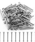 Heavy Duty M5 X 50Mm Chicago Screws And Binding Posts With Badass Grade Carbon Steel Hardware Kit Delivers Rock Solid Grip for leather crafting.