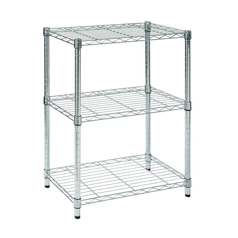 Heavy Duty 3 Tier Adjustable Wire Shelving Unit Slick Chrome Steel Storage Rack For Kitchen Garage Pantry Closet Built Tough To Handle Heavy Loads Up To 250 Lbs Per Shelf Rock Solid Pick 24 By 14 By 30 Inches