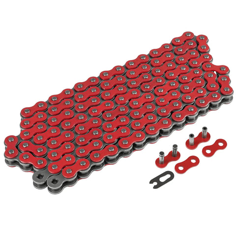 Red Drive Chain And Sprockets Kit For Yamaha Warrior 350 YFM350X 1989 2004, bold red chain detail for trail riding