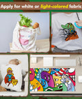 150 Sheets Sublimation Paper 8.5x11 Inches 105GSM For Inkjet Heat Transfer on white fabric surfaces