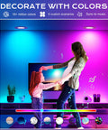 Mother and daughter dancing in living room under color-changing 4 Pack 6 Inch Gimbal Smart WiFi LED Recessed Lights RGBCW Color Changing.