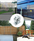 Knockout 4 Inch Galvanized Steel V Groove Gate Wheel With Welded Bracket Handles for heavy driveway and farm gates