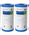 Big Blue 10 Inch Carbon Water Filter Cartridge 5 Micron With Bonded PAC For Whole House Housings Pack Of 4 display