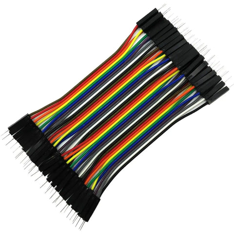 Multicolor Breadboard Jumpers Wires Kit 120 Pieces 10cm 40 Pin Male To Female Ribbon Dupont Cables For Arduino Raspberry Pi Prototyping