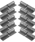 Heavy Duty Lift Off Steel Flag Hinges Weld On For Door Removable Door Hinges Quiet Operation Smooth Swing High Strength Steel Flag Hinges For Industrial And Home Use, set of steel hinges