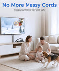Cool Cable Sleeve Kit That Keeps Your Pets Off Wires And Saves You From Messy Cords On The Desk Or TV Stand With Easy Split Design For Super Simple Setup Today, 10ft PVC wrap