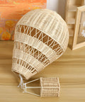 Rattan Woven Hot Air Balloon Wall Decor For Kids Room Cute Nursery Hanging Ornament Kid Approved Aesthetic Cozy Boho Style