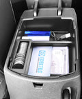 Seltos Center Console Organizer Tray Fits Kia Seltos 2020 To 2026 ABS Plastic Armrest Box Insert with items for extra storage