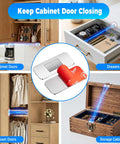 Ultra Thin Magnetic Cabinet Door Catch 9 Pairs No Drill Peel and Stick Adhesive Magnets for kitchen cabinets drawers closets