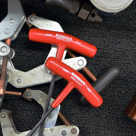 4.0mm Hex T Handle Driver 6 Inch Length Ergonomic Soft Grip Hex Key Set tool displayed among mechanical parts