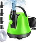Submersible Sump Pump with Adjustable Flow for No Fuss Water Removal Portable Electric Pool Draining Pump for Above Ground Pools includes 10 ft hose and 4 adapters 950 GPH.