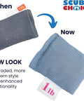 Soft Mesh Diving Shot Weight Bag With Hardened Antimony Pellets, Durable Nylon Graphite-Free Build, 1 lb Before and After Update