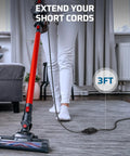 Vacuum connecting to 50 Foot Outdoor Extension Cord Heavy Duty Pro Grade 14 Gauge 3 Prong Power Cable, Indoor Outdoor Use, ETL Listed