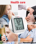 Long Range Indoor Outdoor Thermometer With 2 Wireless Sensors, 500 Ft Range, Real Time Temperature And Humidity Readouts, Battery Included, Tabletop Or Wall Mount Ready, No Fuss Setup For Home Or Office showing digital display and health care use