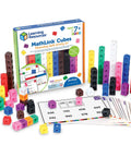 Kid Friendly Hands On Linking Math Cubes For Elementary Math Learning set with colorful cubes and activity cards