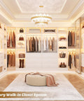 Hella Spacious Corner Closet Organizer Featuring Heavy Duty Drawers And Ample Shelving For Big Time Wardrobe Management To Quickly Square Away Your Cluttered Nooks Today in a luxury walk-in setting with organized shelves.