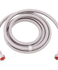 10 Foot Washing Machine Hose Connector With 3/4 In FHT X 3/4 In FHT Ends, Braided Stainless Steel Line, PVC Core, Coiled Image