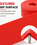 Two Pack 26 Inch Bicycle Rim Liner Tape, 18mm Wide, showing textured grip surface in close-up, PVC material.