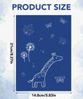 Dope Sun Print Cyanotype Kit With 30 Sheets Of Paper And Acrylic Panel For Nature Crafts, 21cm x 14.8cm sheet with nature motifs