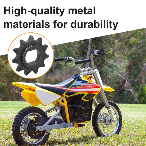 11T 25H Chain Motor Sprocket With Master Links For Dirt Bikes Mini Go Karts And Electric Scooters Replacement Gear Compatible With MX650 MX500 SX500 Dirt Bike Style Rides And Kids Electric Buggies