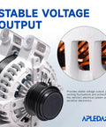 Beefed Up 170 Amp 12V Alternator Upgrade For Buick Enclave 2008 2017 For Chevy Traverse 2009 2017 with stable voltage output