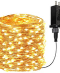 66Ft 200 LED Fairy Lights Plug In Warm White IP44 Waterproof Indoor Outdoor With Timer And 8 Modes Copper Wire Twinkle For Bedroom Garden Party Christmas