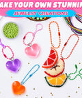 200 Pieces Ball Chain Keychains Bulk Pack With 4.72 Inch Metal Links In 15 Assorted Colors For DIY Crafts, Jewelry Making, Party Favors, School Projects, And Creative Hobby Builds; multicolor jewelry display